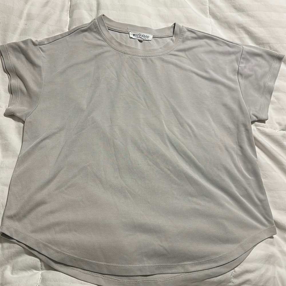 Workshop - Light Gray S/S Crew Neck T Shirt - Small